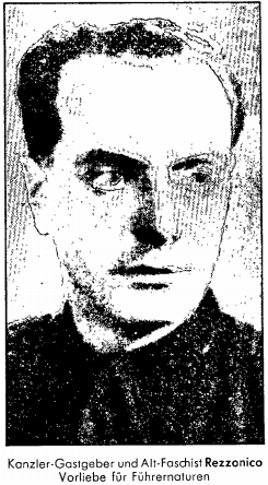 Nino Rezzonico (1900-1974), ingegnere di Porza, fu la figura di spicco del fascismo nel Canton Ticino. Alla guida della Federazione Fascista Ticinese, promosse l'irredentismo filoitaliano e nel 1934 fu tra i promotori della fallita "marcia su Bellinzona", rimanendo un controverso protagonista delle correnti frontiste elvetiche negli anni Trenta.